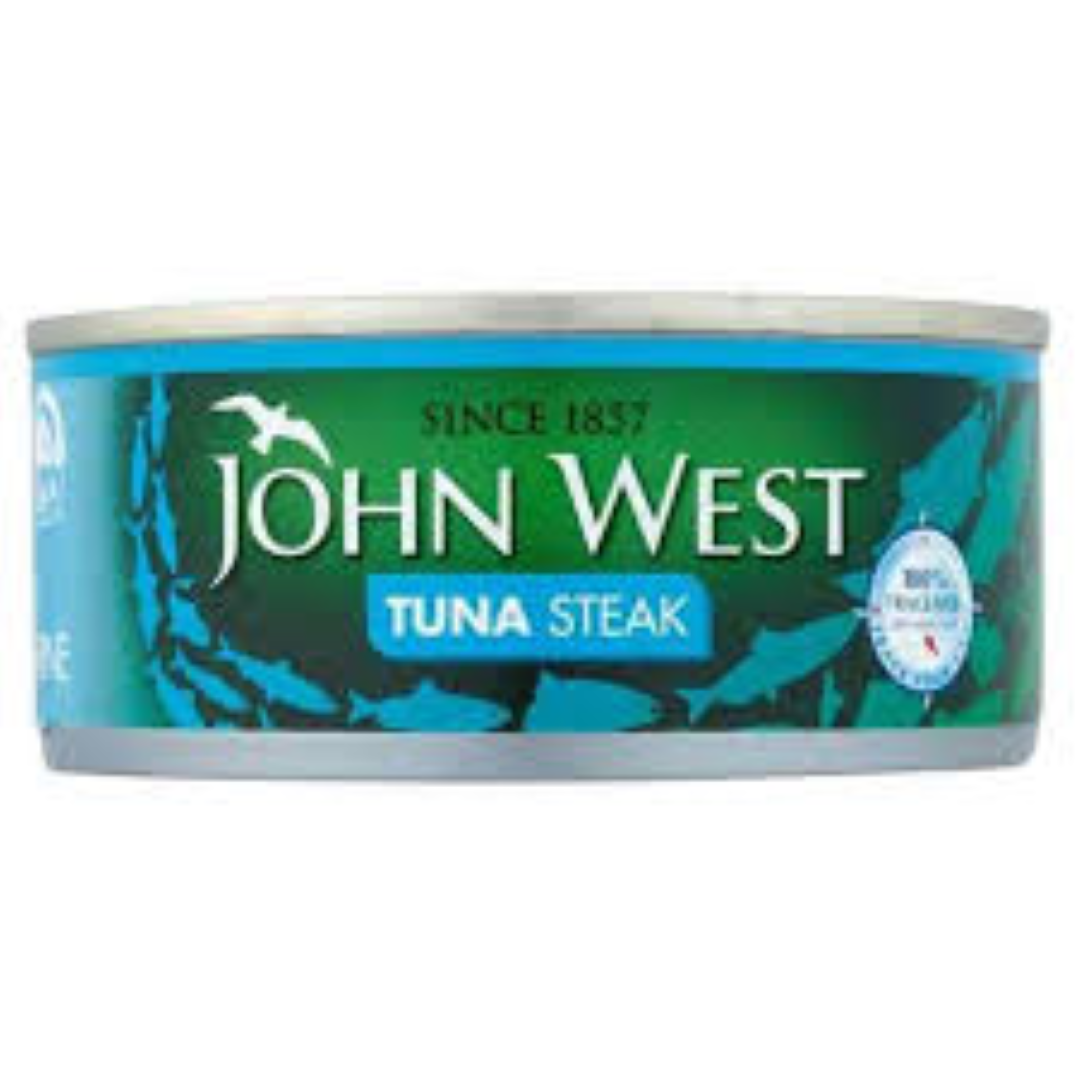 JOHN WEST TUNA STEAK IN BRINE 160G
